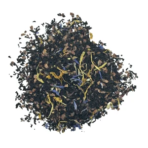 Berry Mocha Truffle black tea from C Tea House — a decadent dessert blend of cocoa, coffee, and berries for a smooth, indulgent cup. fall tea, autumn tea
