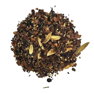 Loose leaf chocolate herbal blend. chocolate chai loose leaf tea, chai tea, c tea house
