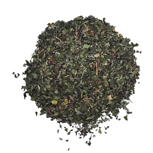Peppermint Leaf Herbal Tea loose-leaf blend from C-Tea House – pure caffeine-free peppermint tea with refreshing aroma, winter wellness tea
