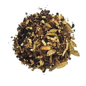 Loose leaf herbal tea blend. salted caramel chai loose leaf tea, chai tea, c tea house