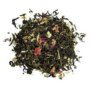tangerine ginger loose leaf tea, green tea, c tea house