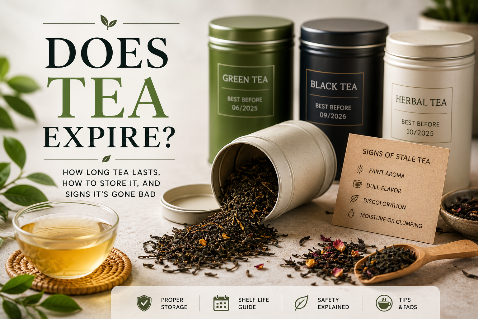 Tea expiration and storage information - does tea expire